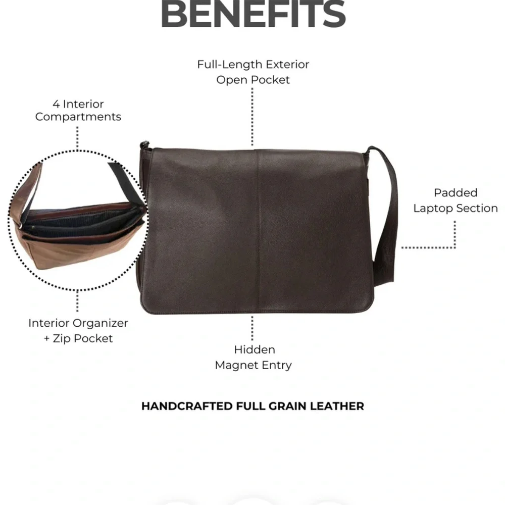 Latico Yellowstone Laptop Messenger Bag
